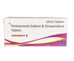 Pangreat D is a combination tablet of Pantoprazole and Domperidone