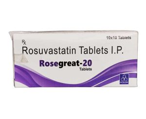 Rosegreat 20 (Rosuvastatin)  <br>Lower High Cholesterol